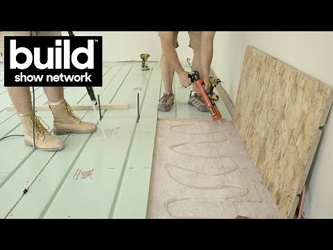 Installing RADIANT HEAT floors with Warmboard! - Part 1