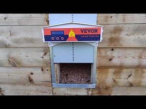 VEVOR Pre-Assembled Chicken Coop Door: Safety Stop