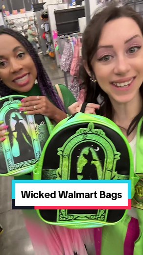 @followtheyellowbrickgirl and I were on the hunt for the new @Wicked Movie mini backpacks! #wickedmovie #walmart #minibackpack #collection #theozvlog