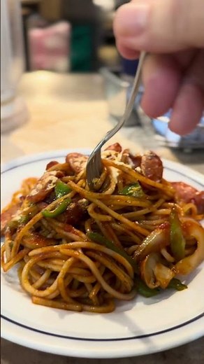 品川駅構内にあるパスタ店関谷スパゲティEXPRESS エキュート品川店 でナポリタンレギュラー #関谷スパゲティ #品川ランチ