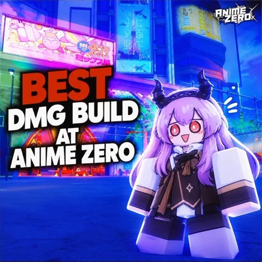THE BEST DMG BUILD AT ANIME ZERO! | Anime Zero #roblox #animezero #tutorial #guide