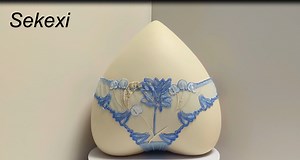 Watch Sexy transparent lace floral underwear on Amazon Live