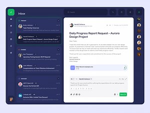 Email Dashboard UI Design