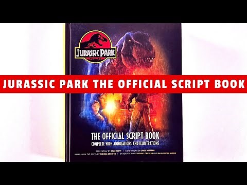 Jurassic Park The Official Script Book (flip through)