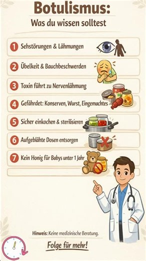 Botulismus: Was du wissen solltest