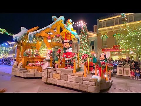 [4K] FULL A Christmas Fantasy Parade 2023 at NIGHT - Holidays at Disneyland Park