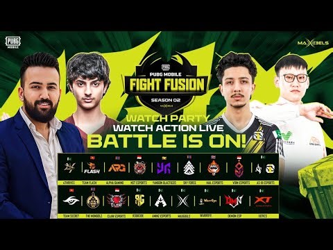WATCH PARTY | URDU | Pubg Mobile Fight Fusion S2 | Day 1 | Ft. #4T #i8 #VOIN #FL #YG #R3G