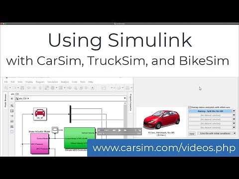 Using Simulink with CarSim, TruckSim, and BikeSim