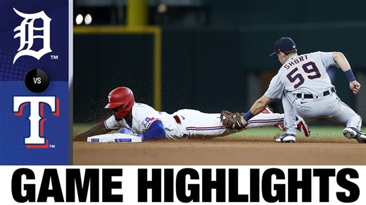 Tigers vs. Rangers Highlights