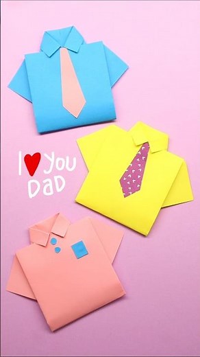 DIY Origami Card for Father's Day / Easy Card for Teacher's Day / Origami Paper Craft #papercraft