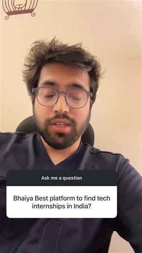Deepanshu Udhwani on Instagram: "Best Platforms to Get Tech Internships in India? Here’s Your Complete Guide! 🚀 Looking for tech internships can be overwhelming, but knowing the RIGHT platforms makes all the difference! 💼✨ In this video, I’m breaking down the absolute BEST platforms that actually work for landing tech internships in India. Whether you’re a beginner or already have some skills, these platforms have opportunities for everyone! 🎯 From startup internships to roles at big tech com
