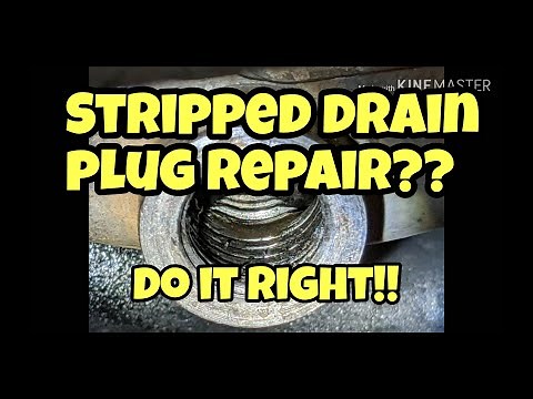 Stripped drain plug repair: Time-sert not Helicoil!