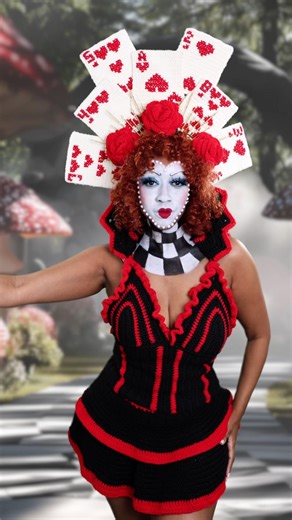 I CROCHETED an entire Queen of Hearts Cosplay!