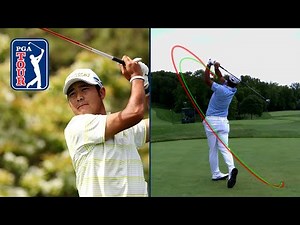 Hideki Matsuyama’s swing in slow motion (every angle)