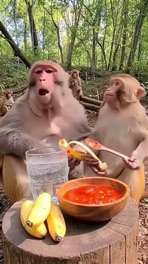 When monkey eat chilli 🌶️
