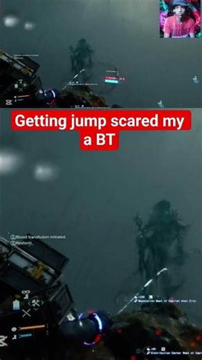 Not me getting jump scared by a BT in #deathstranding #gaming #jumpscare #walkthrough #streamer