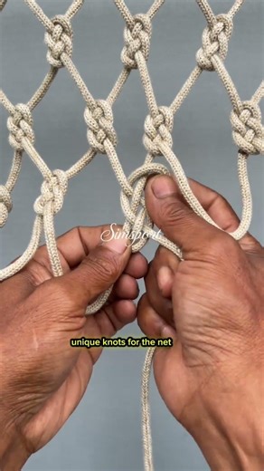 Knot to make a makrame curtain net #net #knot #makrame