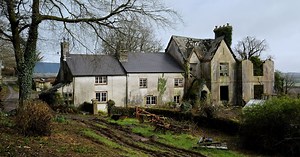 Inside abandoned historic manor house for sale in Cornwall