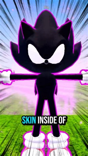 I Made DARK SONIC In Sonic Speed Simulator! (Custom Skin)