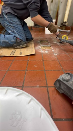 Removing Tile at Work!! #music #song #tileremoval #work #fun