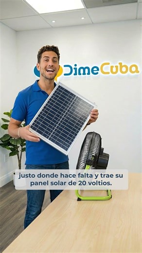🌬️ Ventilador recargable para Cuba