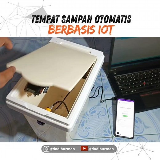 IoT Based Automatic Trash Can on Android Using ESP32