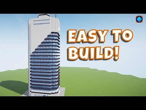 How to Build a Modern Skyscraper in Minecraft (#9 Hospital Tower)