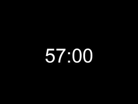 57 Minute Timer Countdown with Black Screen(No Audio)