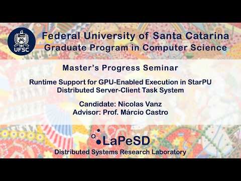 Defesa de Exame de Qualificação de Mestrado (PPGCC/UFSC) - Nicolas Vanz