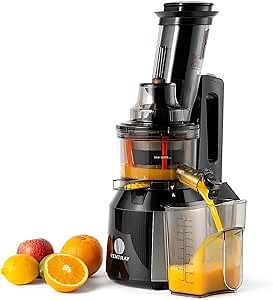 Amazon.com: Ventray Cold Press Juicer, 3'' Wide Feed Chute Slow Masticating Juicer Machine for Whole Fruits & Vegetables, 240W Powerful Motor, Easy to Clean, High Juice Yield, BPA Free: Home & Kitchen