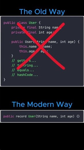 Java Records: 50 Lines ➡️ 1 Line (in 60s)