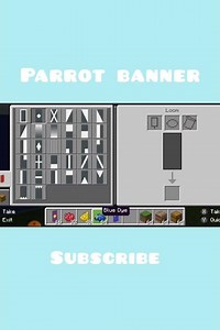 minecraft parrot banner design tutorial #shorts