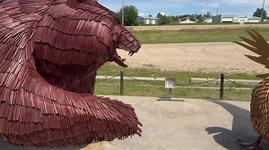 4.6K views · 80 reactions | My Canadian Travels: The Swan Hills Wilderness Sculpture Made of 20,000 small pieces of steel, it took 503 hours for Kevin Oracheski to construct. I'm making videos of my travels, so if you enjoy these videos, please give them a share to help spread the word! | Canadian History Ehx | Facebook