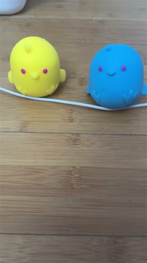 Two birds on a wire trend but with Needoh Chicka Dee Doos #needohs