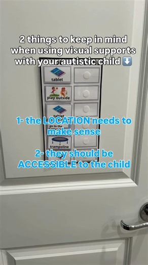 Keep this in mind when using visual supports with your autistic child