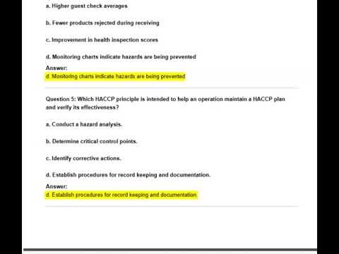 CH. 10: FOOD SAFETY MANAGEMENT SYSTEMS (SERVSAFECOURSEBOOK 8TH ED.) EXAM QUESTIONS