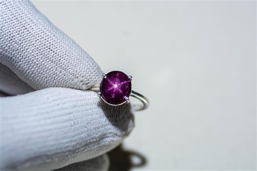 Handmade Star Ruby Ring | 925 Sterling Silver, July Birthstone - Etsy