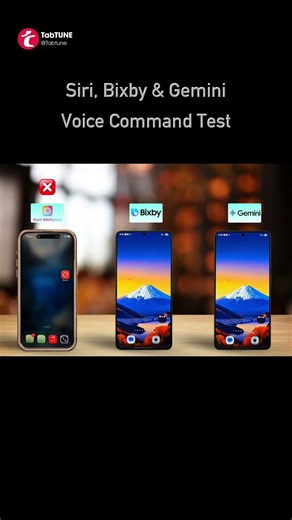 Siri, Bixby & Gemini Voice Command Test #siri #bixby #gemini