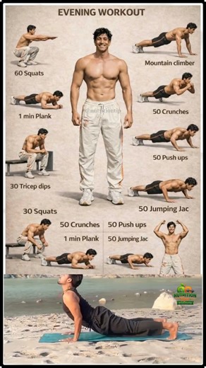 🔥 Intense Evening Workout Routine | Full Body Fat Burn at Home 💪🌆 #Shorts #workout #health #healthy