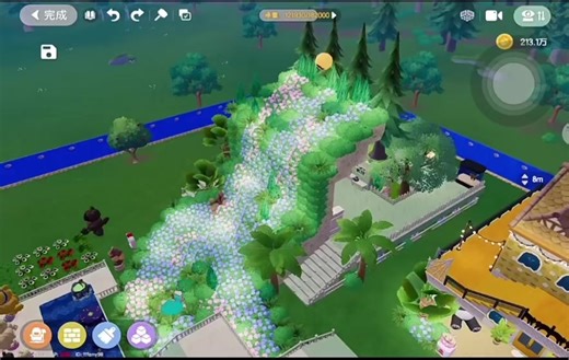 Hydrangea Waterfall Video Design #heartopia #heartopiagame #fyp #tutorial #xyzbca