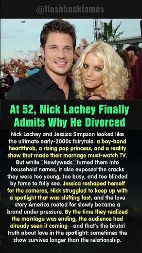 At 52, Nick Lachey Finally Admits Why He Divorced Jessica Simpsons #shorts