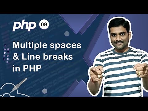 Multiple spaces & Line breaks in PHP - PHP Tutorial 09 🚀