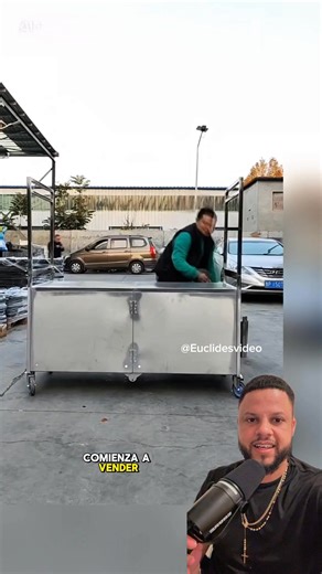 Este hombre fabricó un carrito de hot dog para transportarse a cualquier lugar #lifestyle | Euclides video