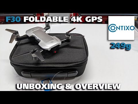 Contixo F30 249g Foldable 4k GPS Drone Unboxing & Overview