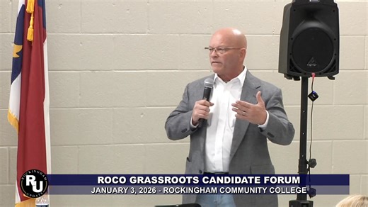 Roco Grassroots Candidate Forum • January 3, 2026 • Rockingham Community College Races / Candidates in Attendance • US Senate - Don Brown, Thomas (TJ) Johnson, Michele Morrow • NC Senate - Sam Page • NC House 65 - Seth Woodall • Rockingham County Sheriff - Brian Harbour, Darren Wright • Rockingham County Commissioner - Kevin Suthard, Paul Wilson, Greg Ziglar • Rockingham County Clerk of Court - Kelly Stansfield Carter ### | Rockingham Update