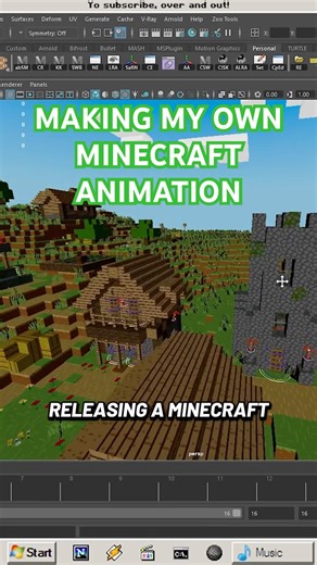 Making my own Minecraft 3D animation!