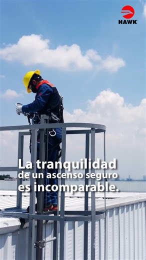 Utilizar un sistema de línea de vida horizontal para ascensos genera tranquilidad y seguridad incomparable. Cotiza tus sistemas con tu asesor de zona https://bit.ly/BWhatsHAWK | HAWK Fall Protection