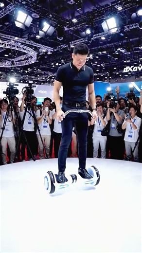 This Hoverboard Actually Floats! Mind Blowing Tech Expo Demo!