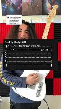 How to play Buddy Holly riff by Weezer! #guitar #guitarcover #guitarlesson #guitarlife #guitarist