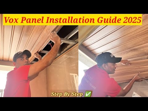 VOX Panel Installation। How to Install Vox Panel । VOX Ceiling #pvc #pvcceiling #falseceiling